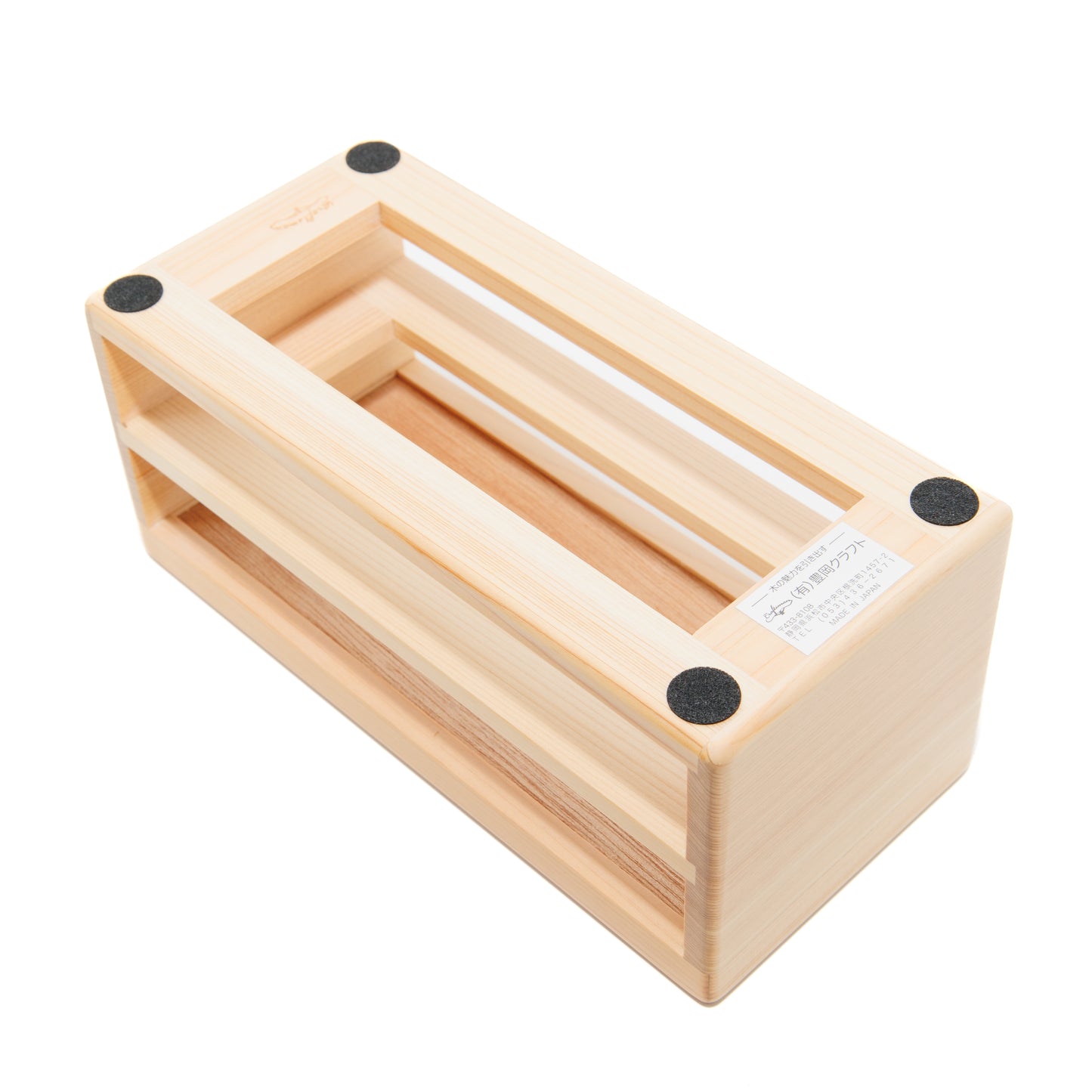 Hizakura Pen Box for 8, 2 drawers lined with Pink Cloth, BUNGUBOX, Toyooka Craft
