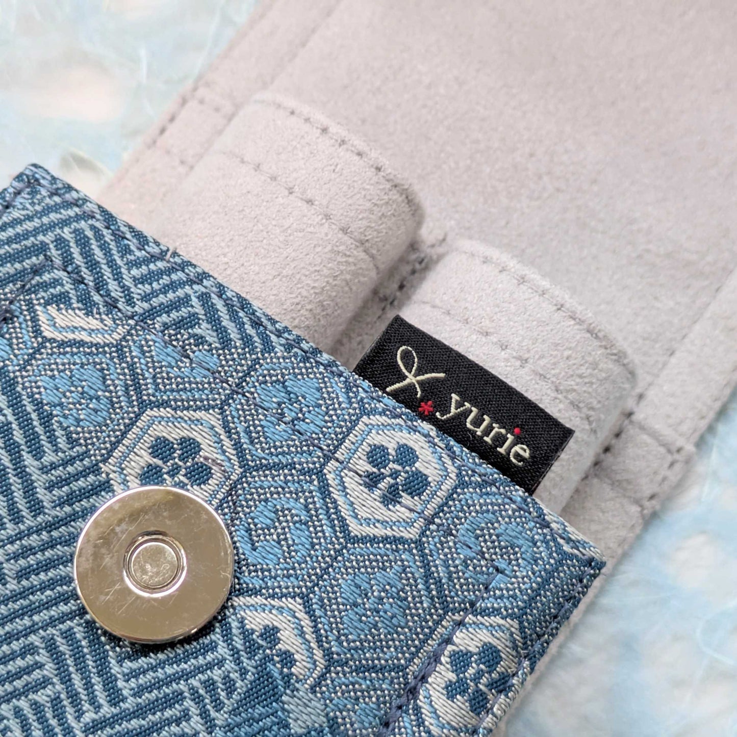 Blue Kaleidoscope 2 pen case, Extra large size BUNGUBOX x yurie