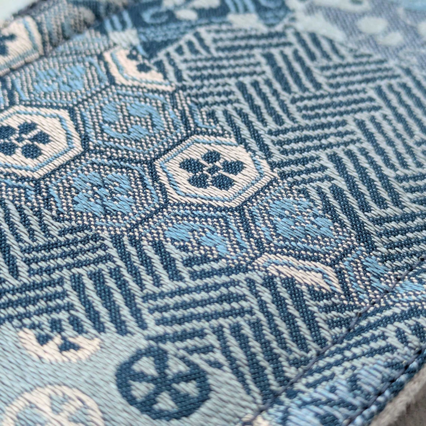 Blue Kaleidoscope 2 pen case, Extra large size BUNGUBOX x yurie