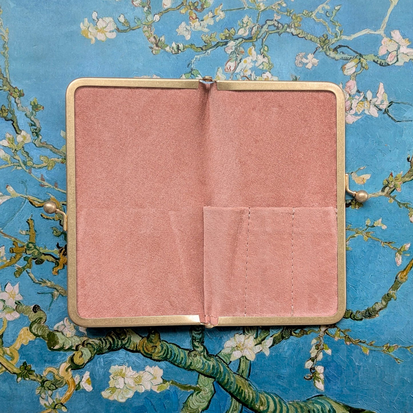Almond Blossom, Metal Clasp Pen Case for 3 short pens, BUNGUBOX x Penguin Kaban-sha