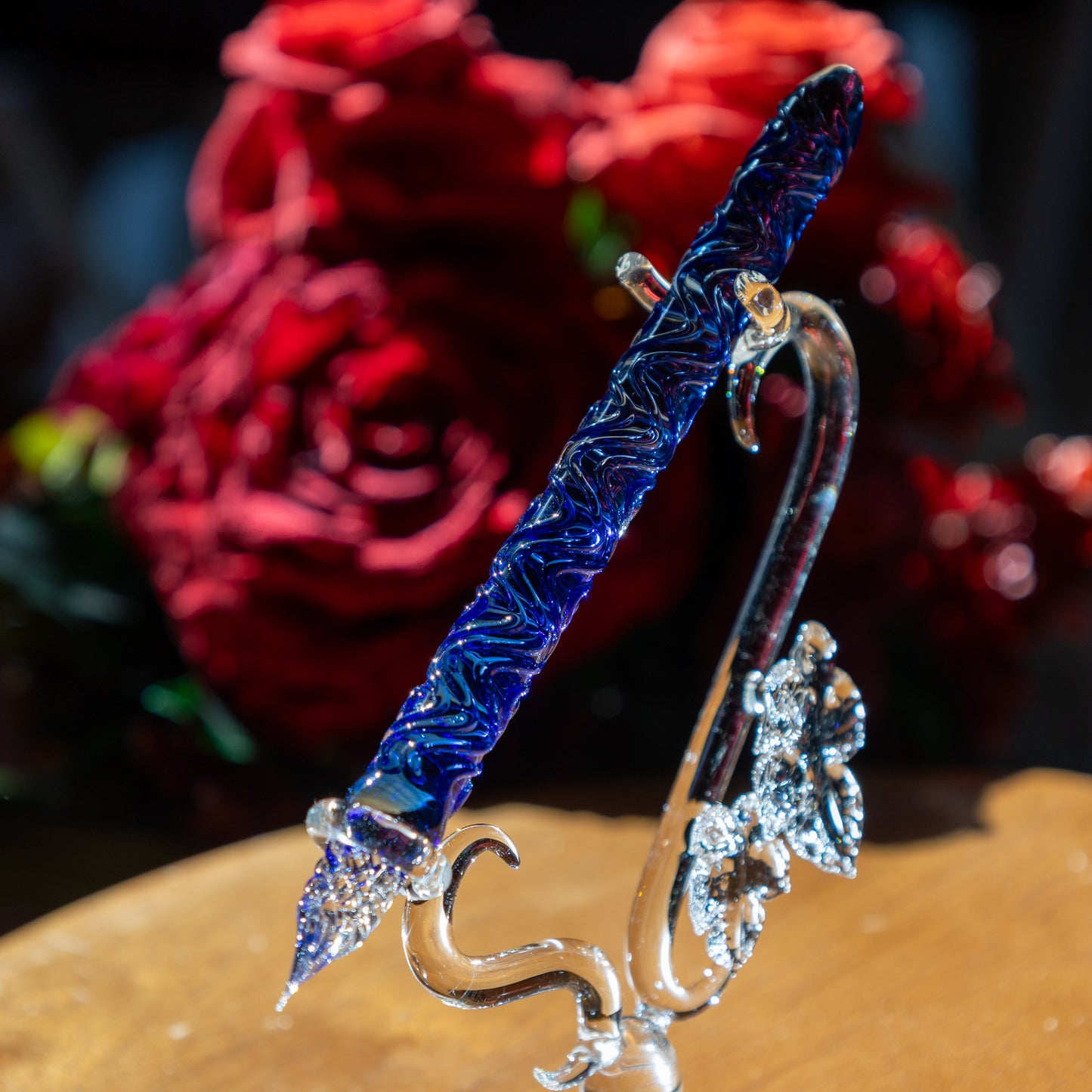 蔦の葉 ペンスタンド ガラスペン用 BUNGUBOX x 硝子工房アドック