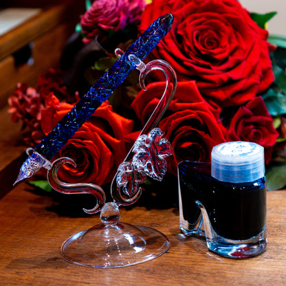 蔦の葉 ペンスタンド ガラスペン用 BUNGUBOX x 硝子工房アドック