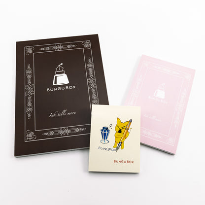 BUNGUBOX Bumpy Memo Pad for Fountain Pens, L　