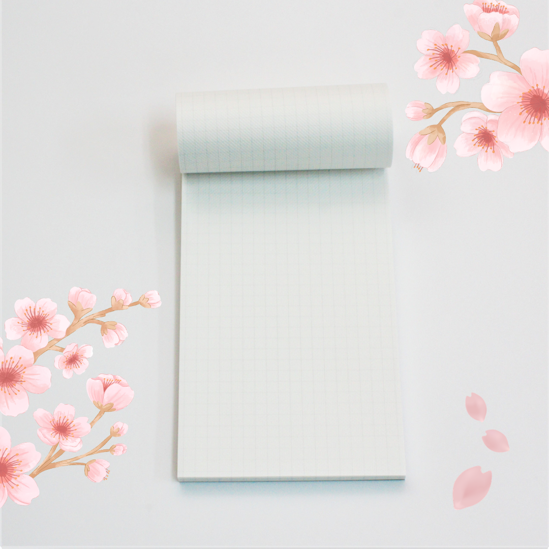 BUNGUBOX Bumpy Memo Pad for Fountain Pens, pale pink M