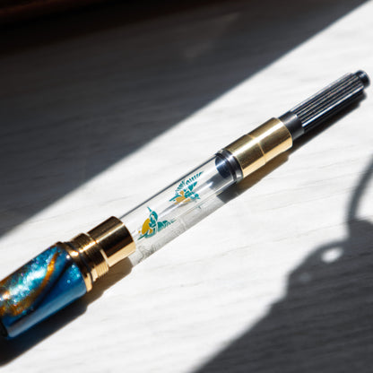 Kachofugetsu - Kingfisher Fountain Pen BUNGUBOX x Esterbrook