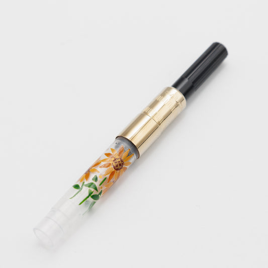 Sunflower, Wajima full Makie gold converter for Sailor pens