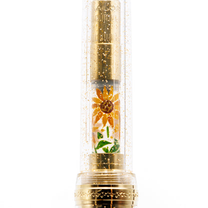 Sunflower, Wajima full Makie gold converter for Sailor pens