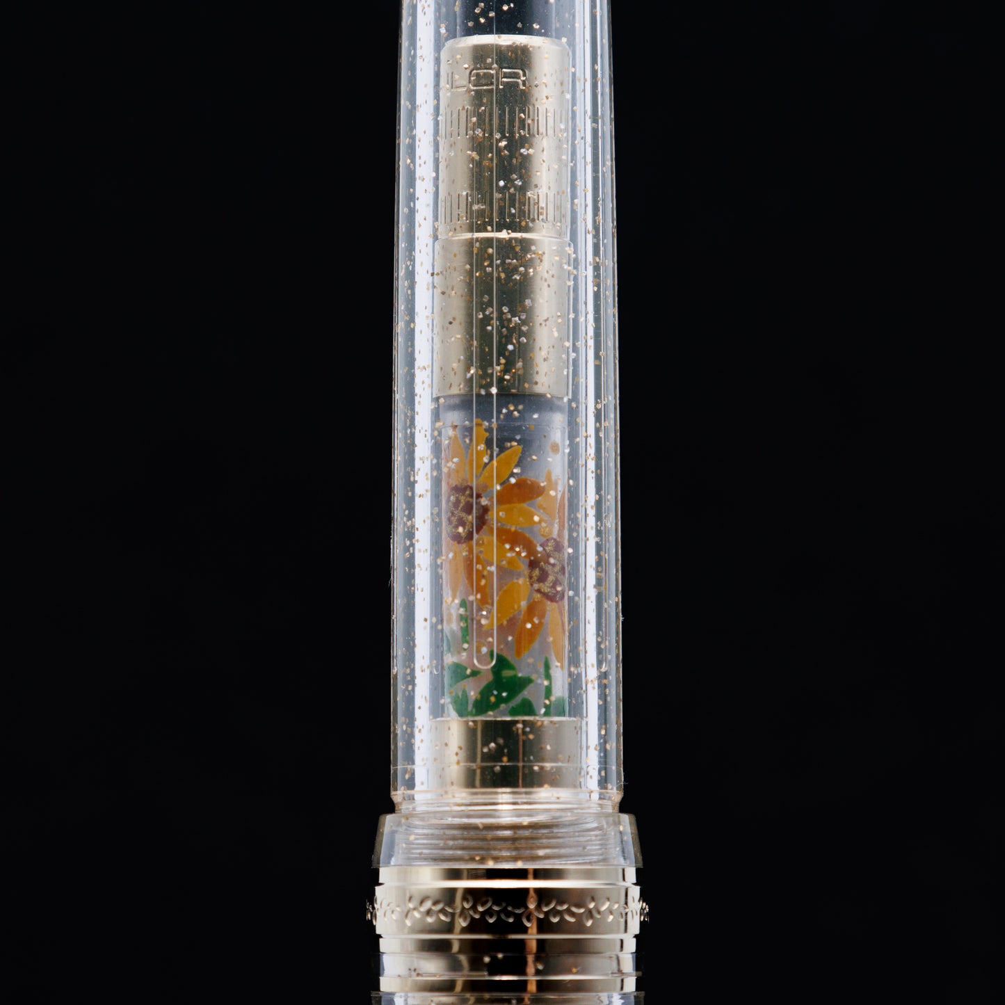 Sunflower, Wajima full Makie gold converter for Sailor pens