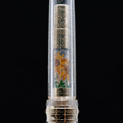 Sunflower, Wajima full Makie gold converter for Sailor pens