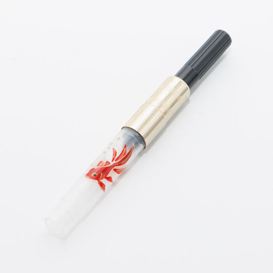 Goldfish, Wajima full Makie gold converter for Sailor pens