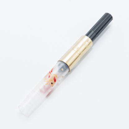Goldfish, Wajima full Makie gold converter for Sailor pens