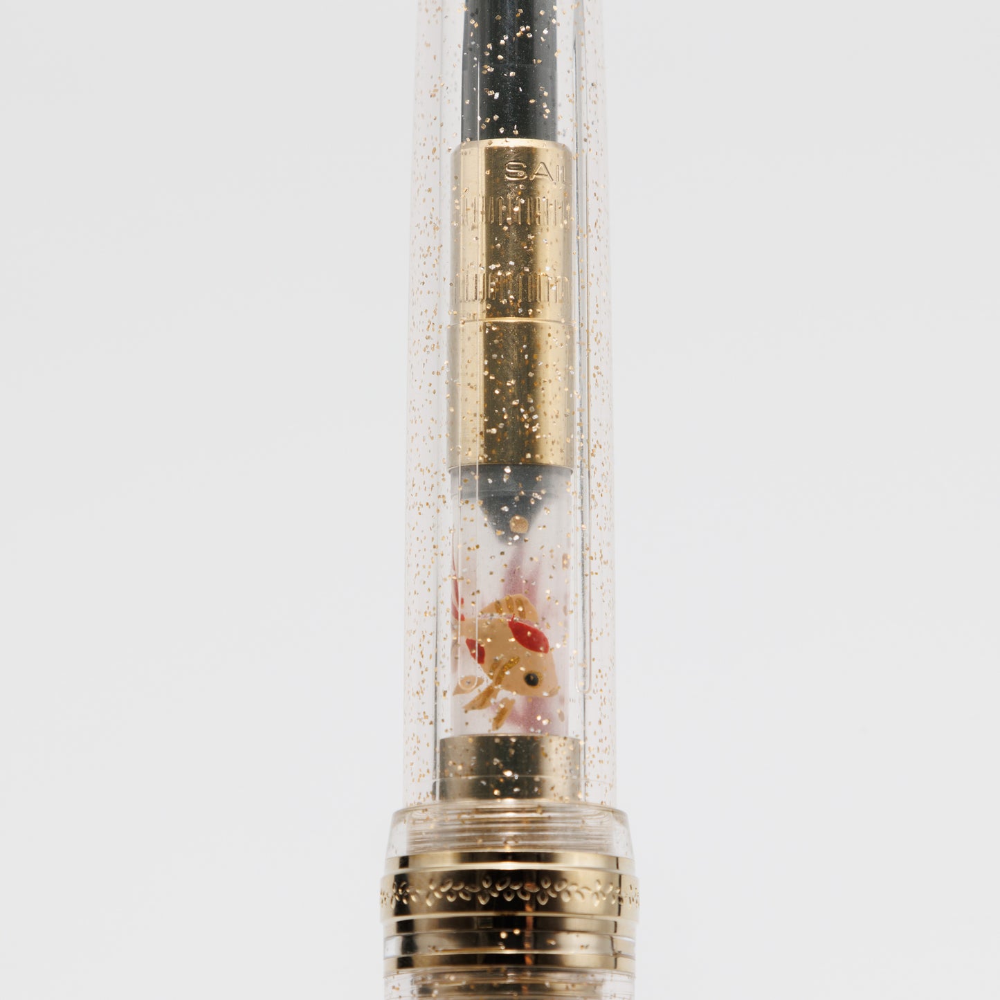 Goldfish, Wajima full Makie gold converter for Sailor pens