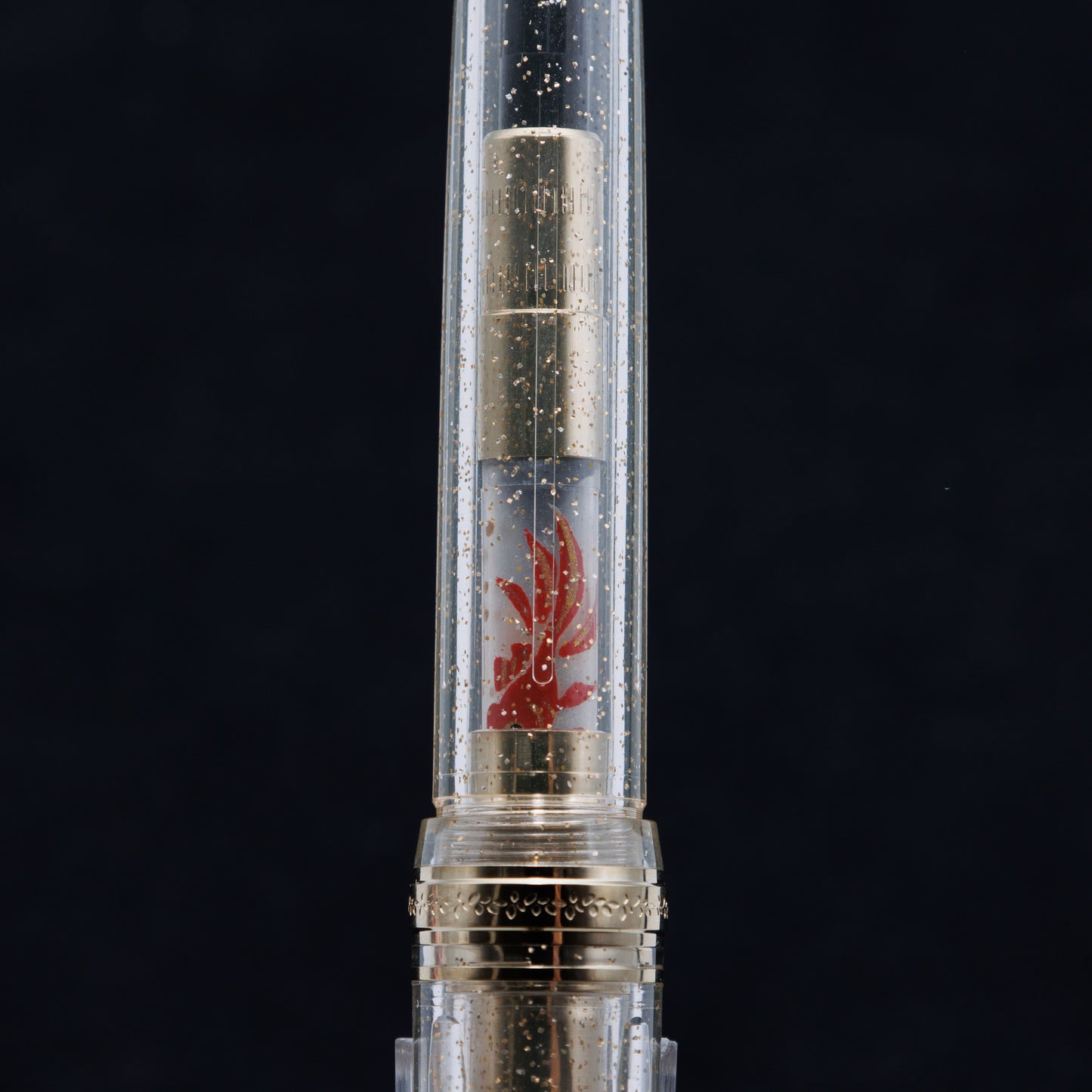Goldfish, Wajima full Makie gold converter for Sailor pens