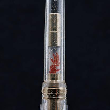 Goldfish, Wajima full Makie gold converter for Sailor pens