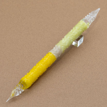 The Sunflowers of Arles Glass Pen, Double sided Oil Paint version, BUNGUBOX x Synchronicity