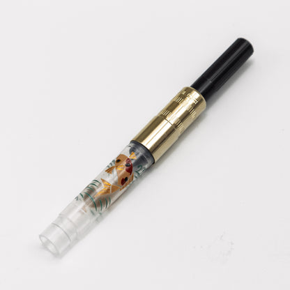 Carp, Wajima full Makie gold converter for Sailor pens