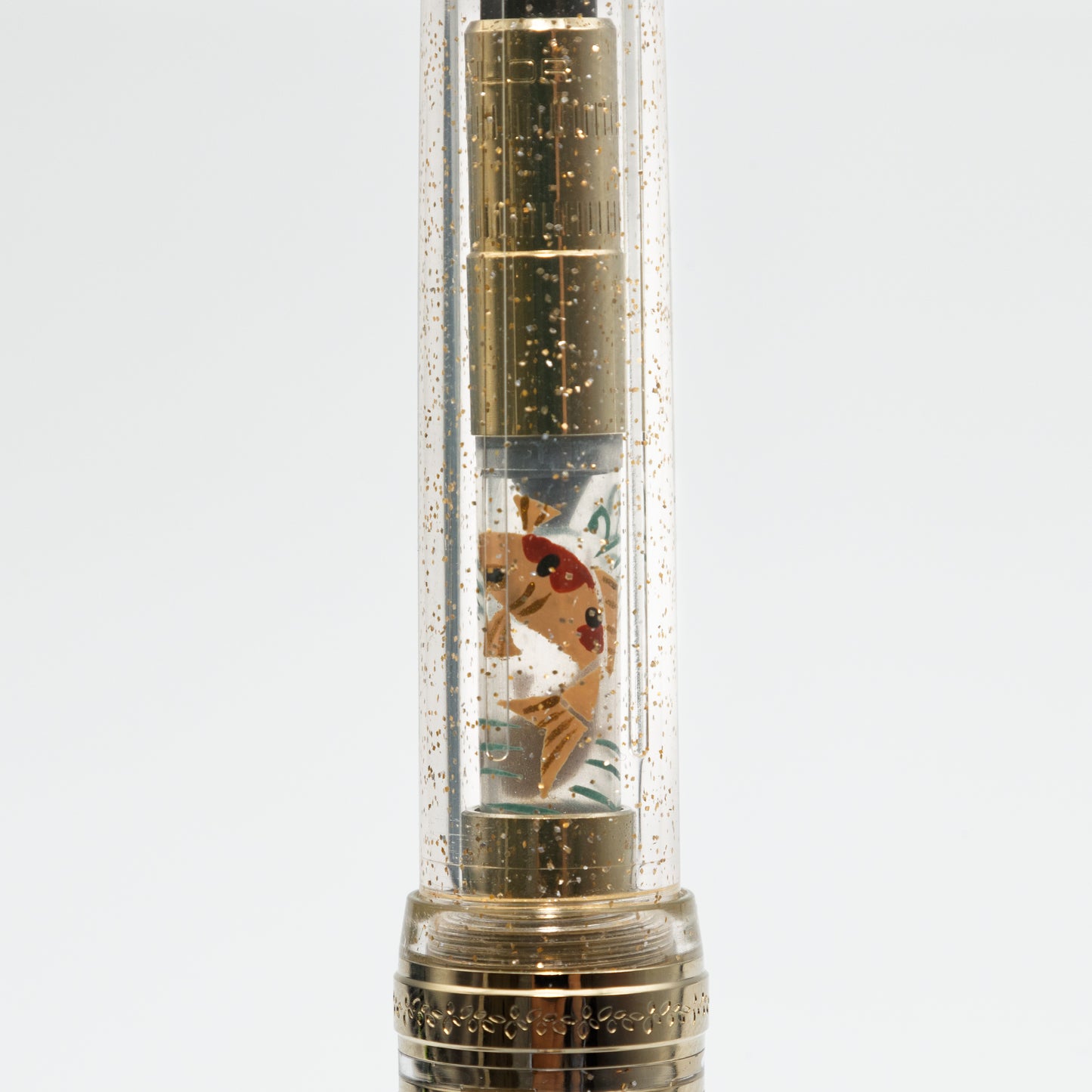 Carp, Wajima full Makie gold converter for Sailor pens