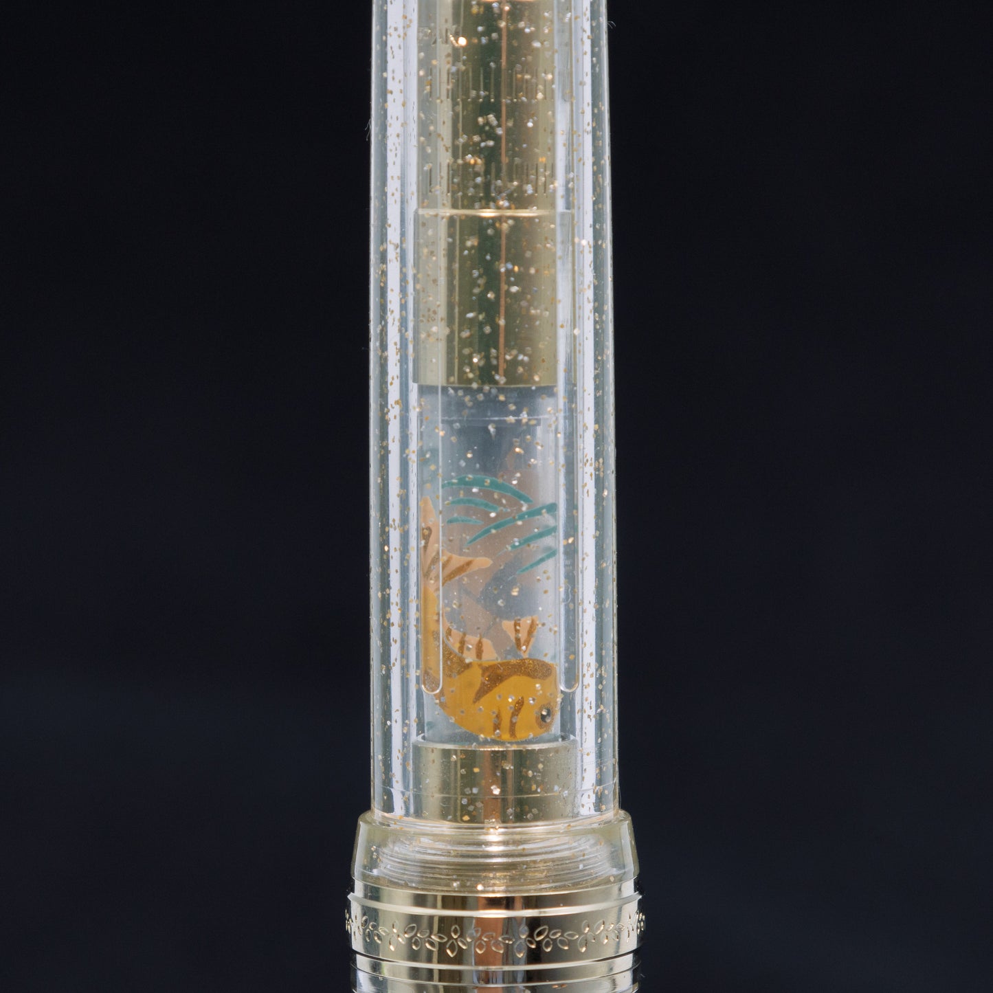 Carp, Wajima full Makie gold converter for Sailor pens