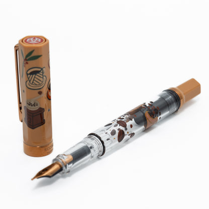 Quartier latin Latte Wajima Makie fountain pen, TWSBI ECO