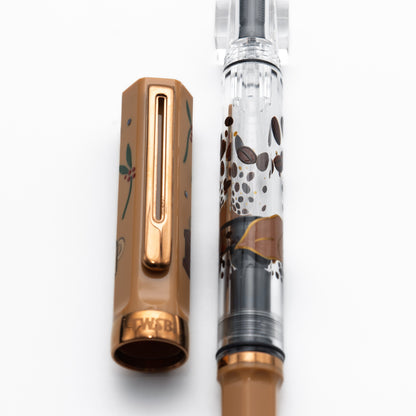 Quartier latin Latte Wajima Makie fountain pen, TWSBI ECO