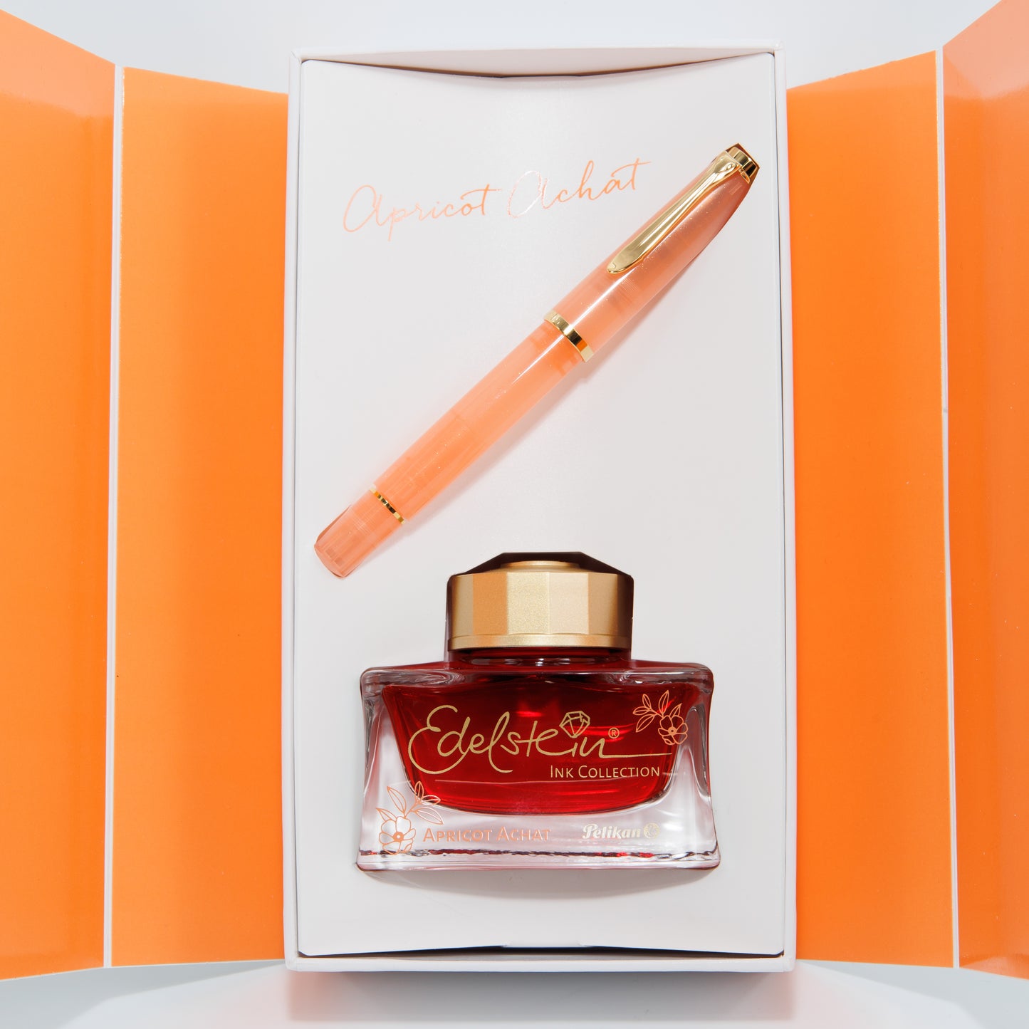 Pelikan Classic M200 アプリコットアゲート 万年筆＋インクセット