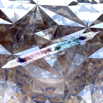 Hydrangea Double-sided Glass Pen, BUNGUBOX x Synchronicity Glass Art