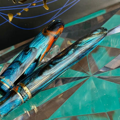 Kachofugetsu - Kingfisher Fountain Pen BUNGUBOX x Esterbrook