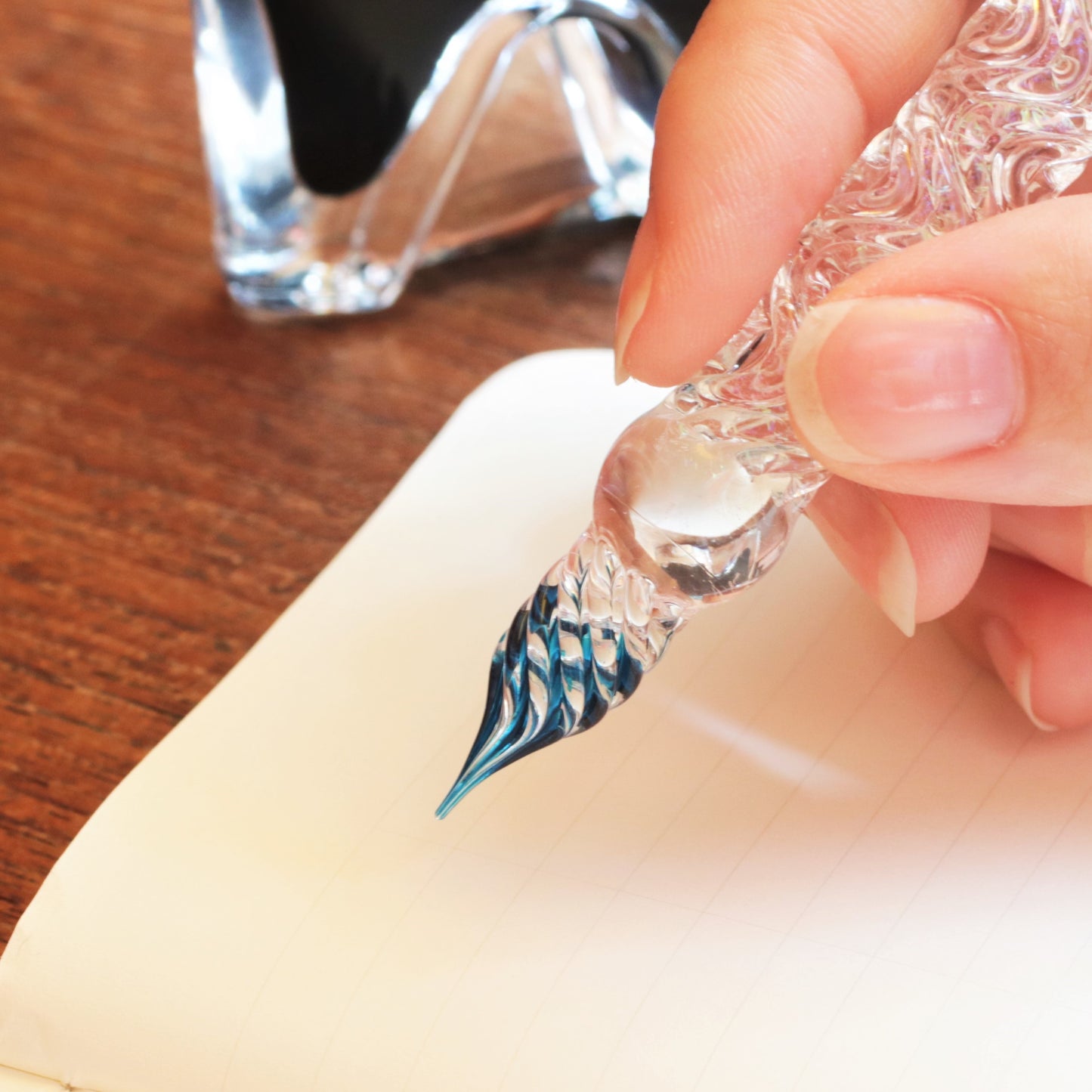 Supernova うねり 二刀流 ガラスペン BUNGUBOX x Synchronicity Glass Art