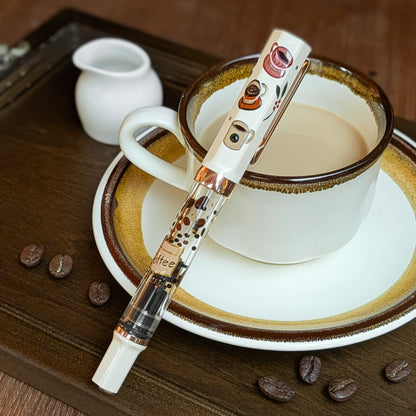 Quartier latin Cafe au lait, Wajima Makie TWSBI ECO