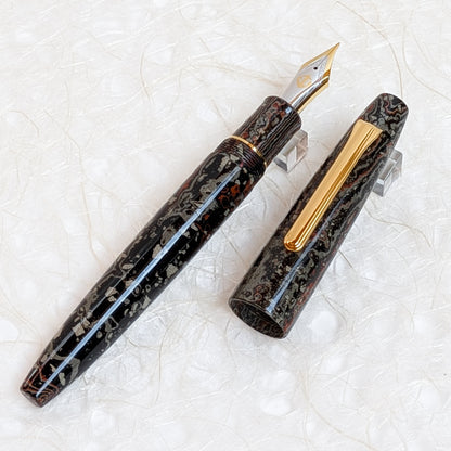 1911 KOP Ebonite Naginata-Togi Fountain Pen "Enryu"