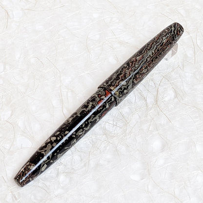 1911 KOP Ebonite Naginata-Togi Fountain Pen "Enryu"