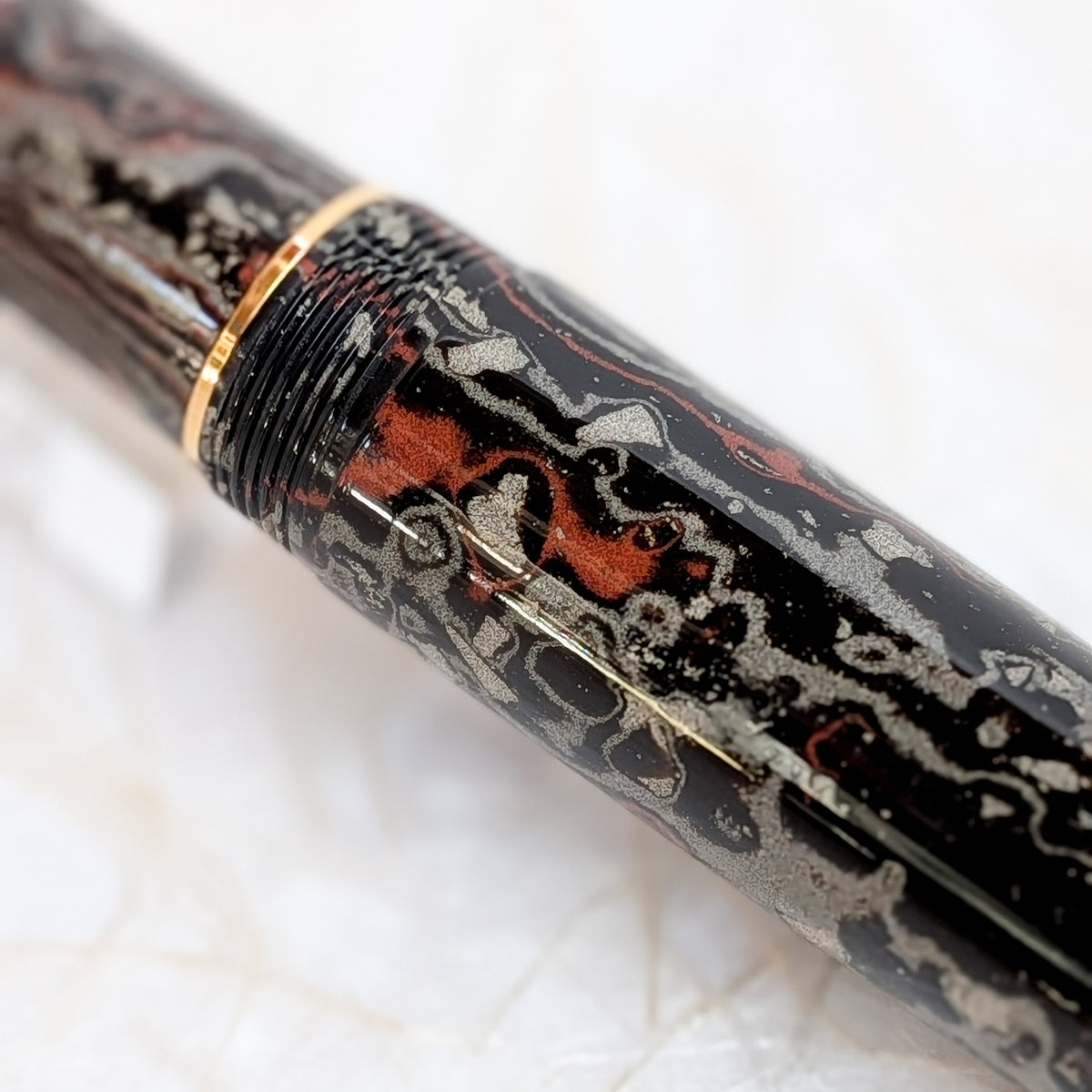1911 KOP Ebonite Naginata-Togi Fountain Pen "Enryu"