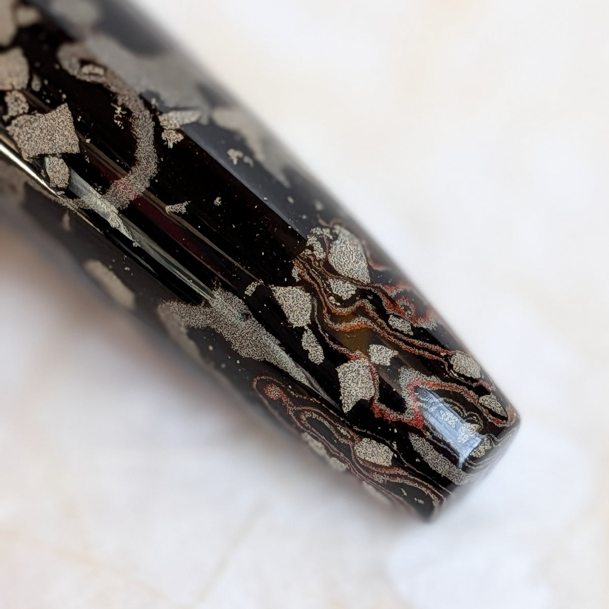 1911 KOP Ebonite Naginata-Togi Fountain Pen "Enryu"