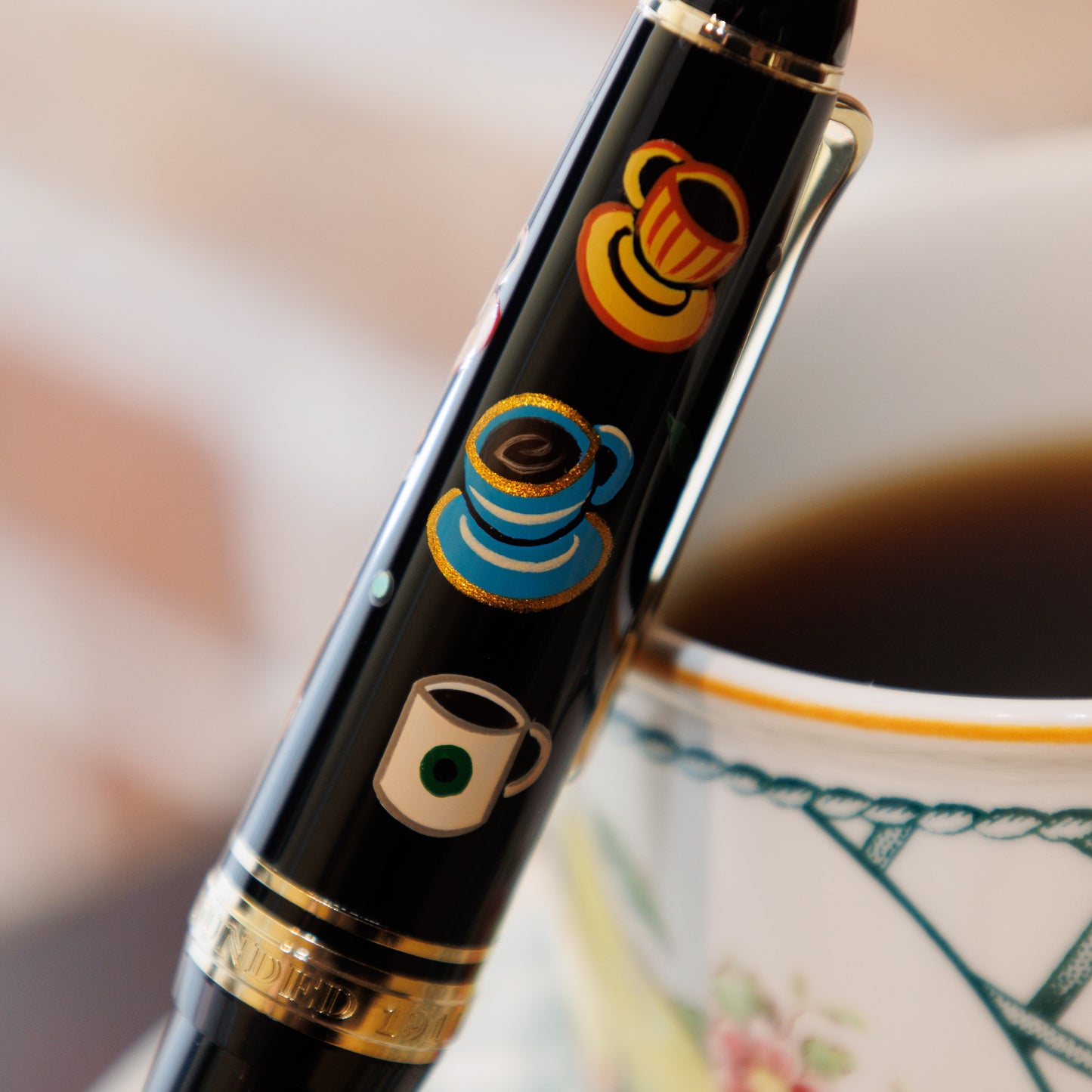 Quartier Latin Blend Wajima Makie fountain pen, Profit Light