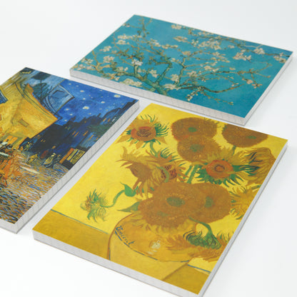 Sunflowers of Arles at Night Bumpy Memo Pad for Fountain Pens