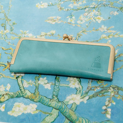 Almond Blossom, Metal Clasp Pen Case for 2 short pens, BUNGUBOX x Penguin Kaban-sha