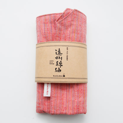 茜雲 遠州綿紬ロールペンケース 5本用