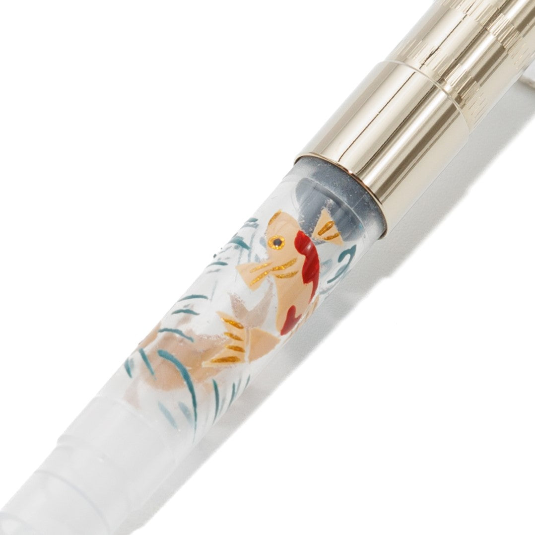 Carp, Wajima full Makie gold converter for Sailor pens