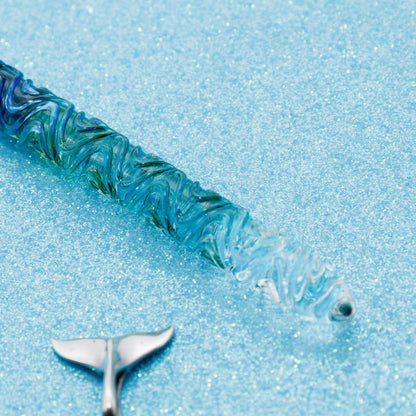 Blue Marine swell glass pen, BUNGUBOX x Synchronicity Glass Art