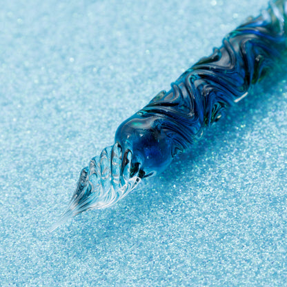 Blue Marine swell glass pen, BUNGUBOX x Synchronicity Glass Art