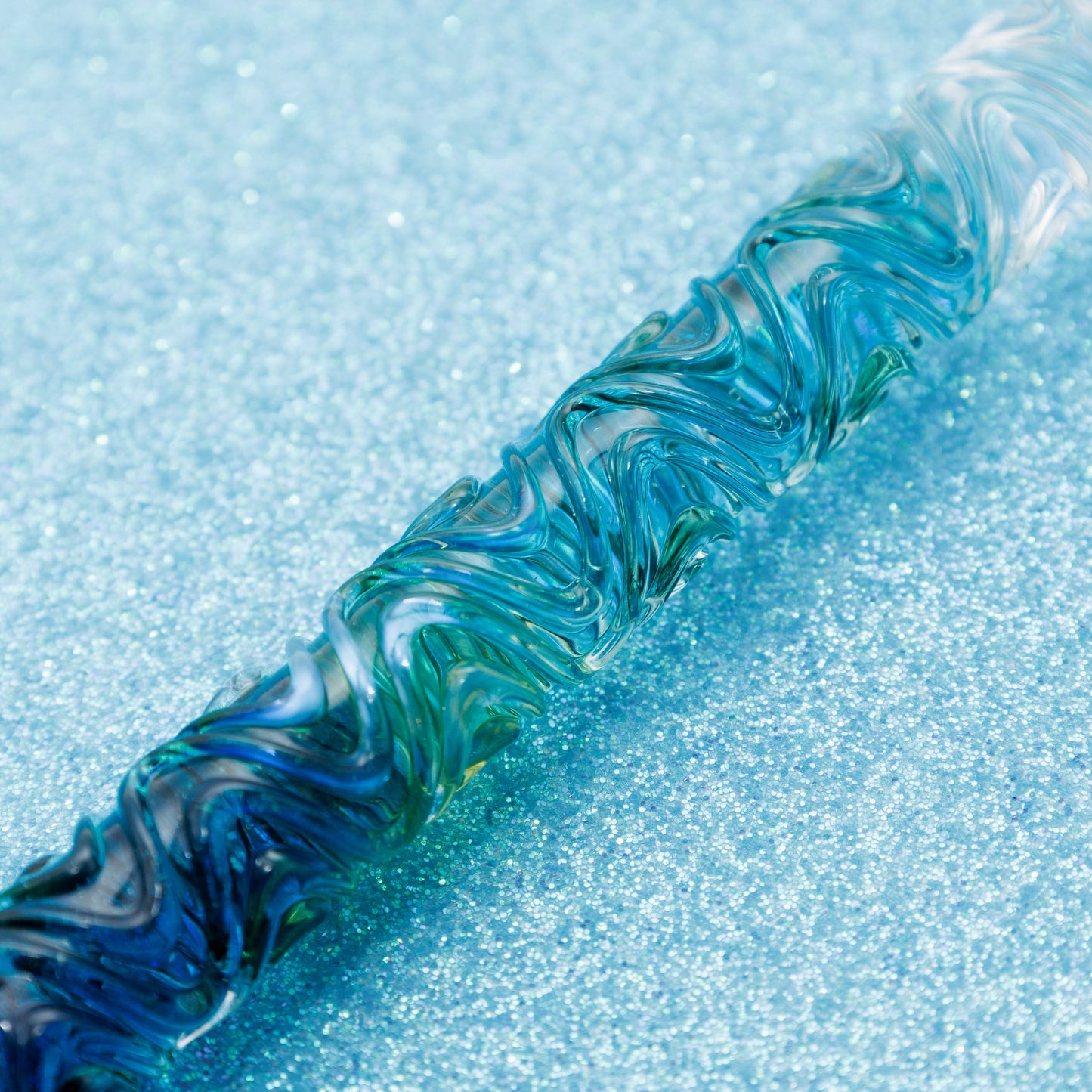 Blue Marine swell glass pen, BUNGUBOX x Synchronicity Glass Art