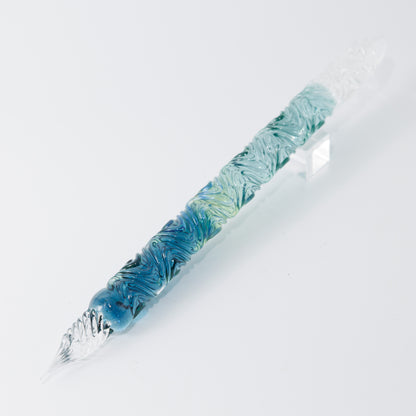Blue Marine swell glass pen, BUNGUBOX x Synchronicity Glass Art