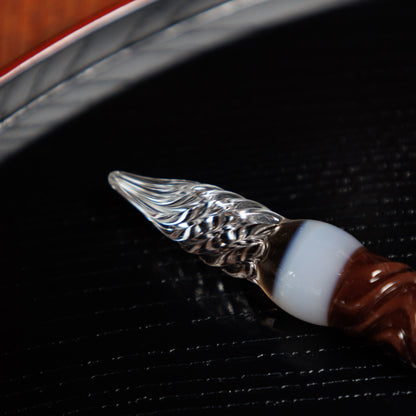 MATCHA ZENZAI Double Sided Glass Pen,  BUNGUBOX x Synchronicity Glass Art