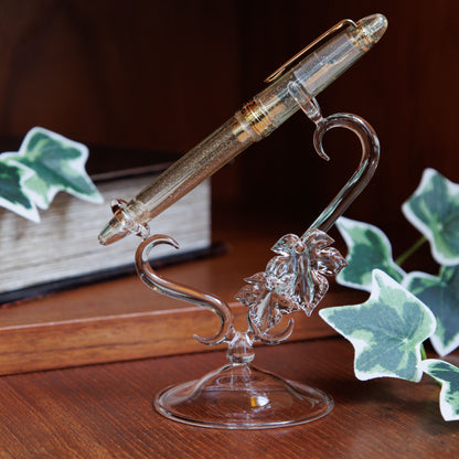 Ivy Leaf Pen Stand for Fountain Pen, BUNGUBOX x Glass Studio Adhoc