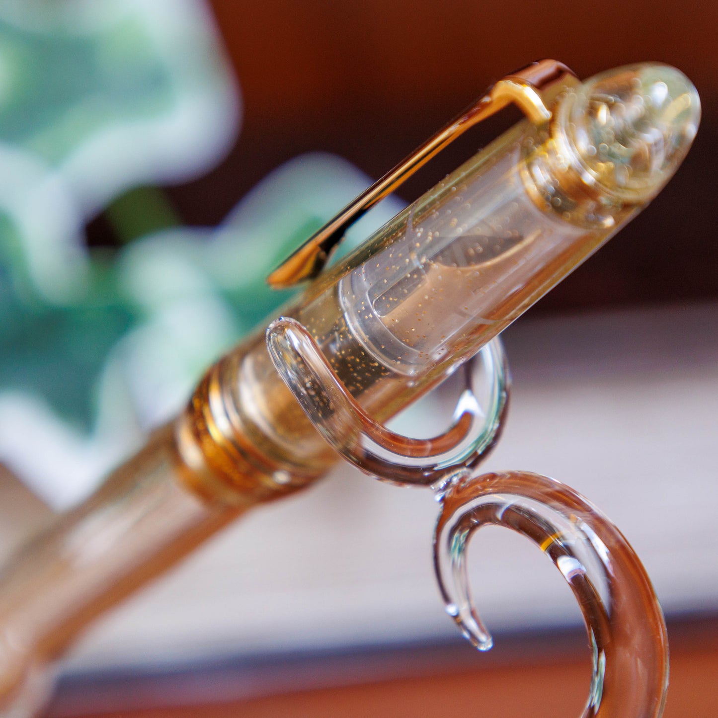 Ivy Leaf Pen Stand for Fountain Pen, BUNGUBOX x Glass Studio Adhoc