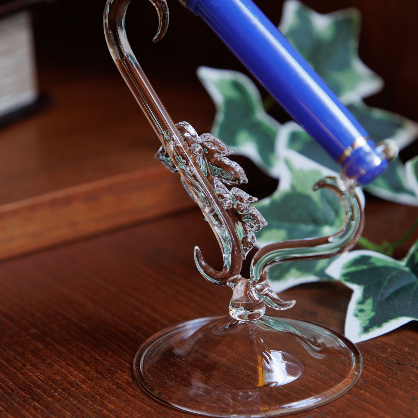 Ivy Leaf Pen Stand for Fountain Pen, BUNGUBOX x Glass Studio Adhoc