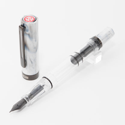 TWSBI ECO Carrara with Onyx Fountain Pen