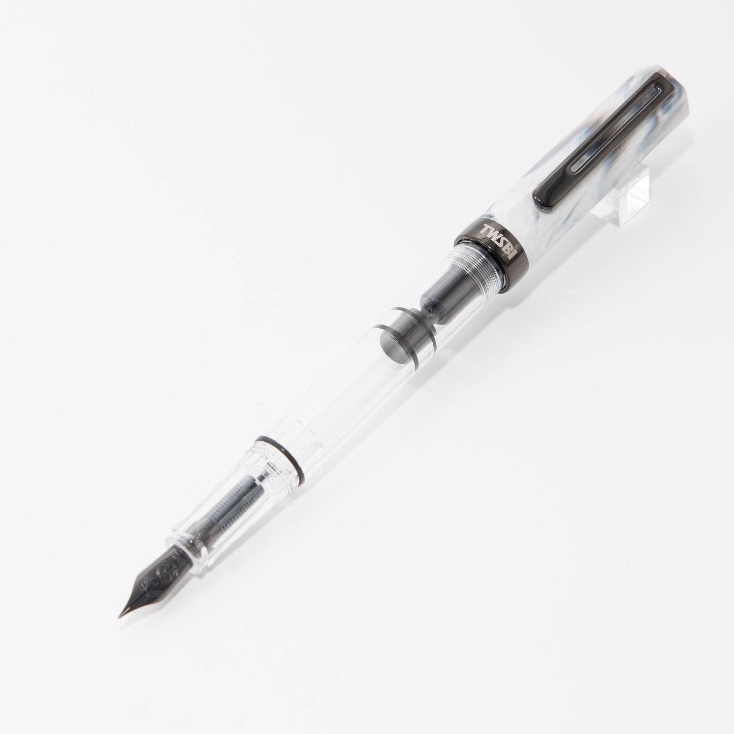 TWSBI ECO Carrara with Onyx Fountain Pen