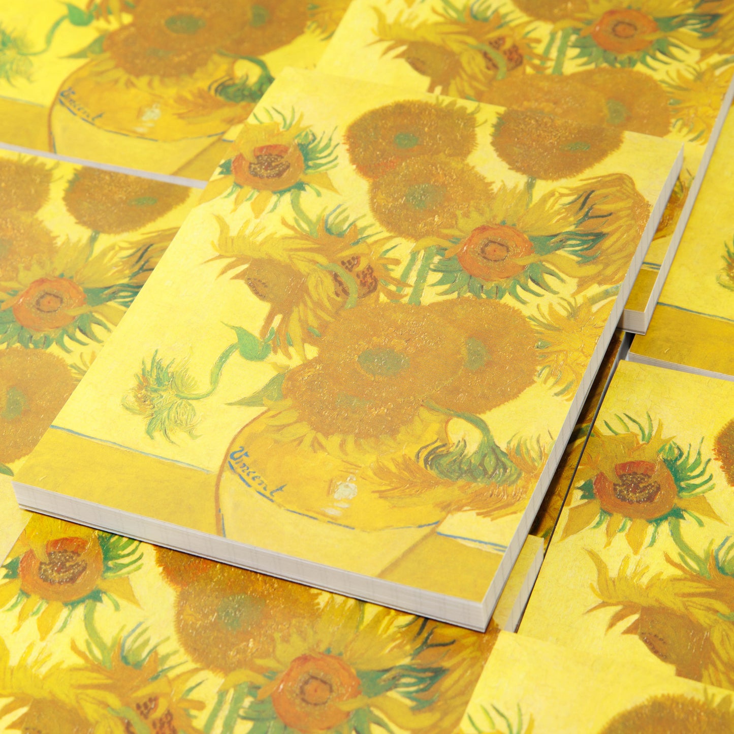 Sunflowers of Arles at Night Bumpy Memo Pad for Fountain Pens