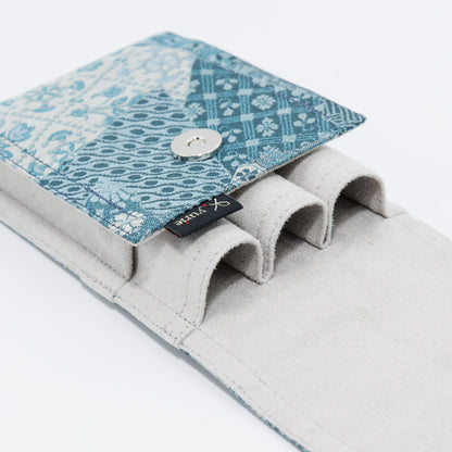 Blue Kaleidoscope 3 pen case, BUNGUBOX x yurie
